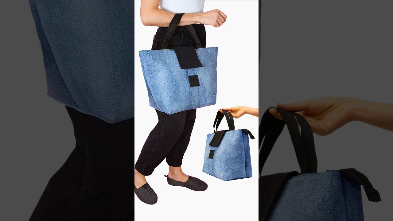 Как легко сшить новую сумку-шоппер своими руками из старых вещей. Попробуйте! Miarti🪡🧵✂️ 👜✌️