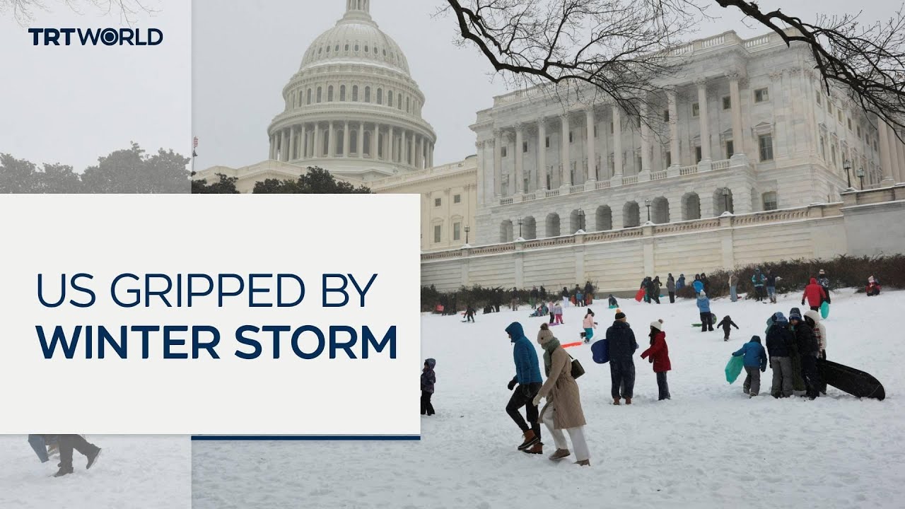 Winter storm causes power cuts and travel chaos across the US