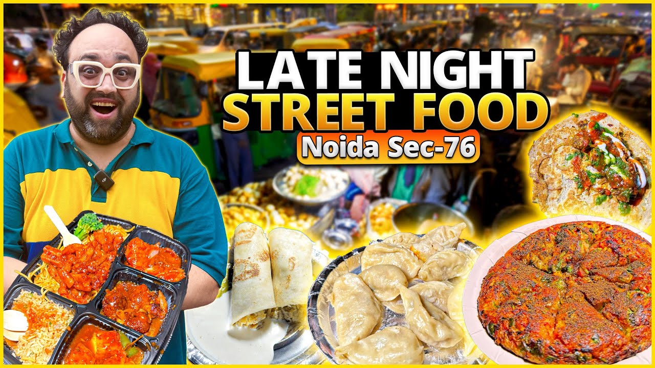 Late Night Food At Noida | Cold Rock Cafe, Chanda Momos, Chicken Shawarma, Moonglet, Chinese Platter