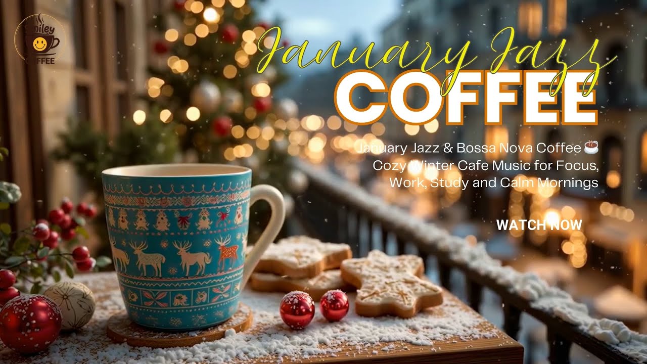 January Jazz & Bossa Nova Coffee ☕ Cozy Winter Cafe Music for Focus, Work, Study and Calm Mornings