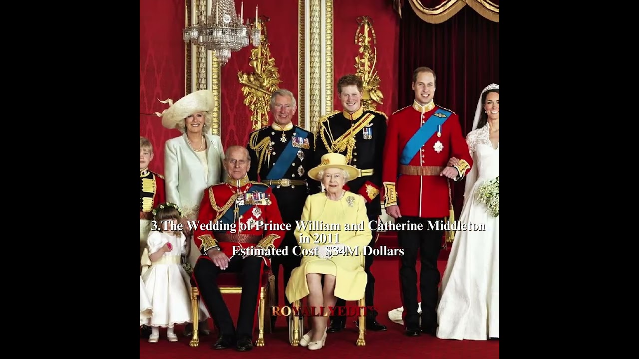 The Most Expensive Wedding in the British Royal Family #elizabethll #catherineelizabeth #princeharry