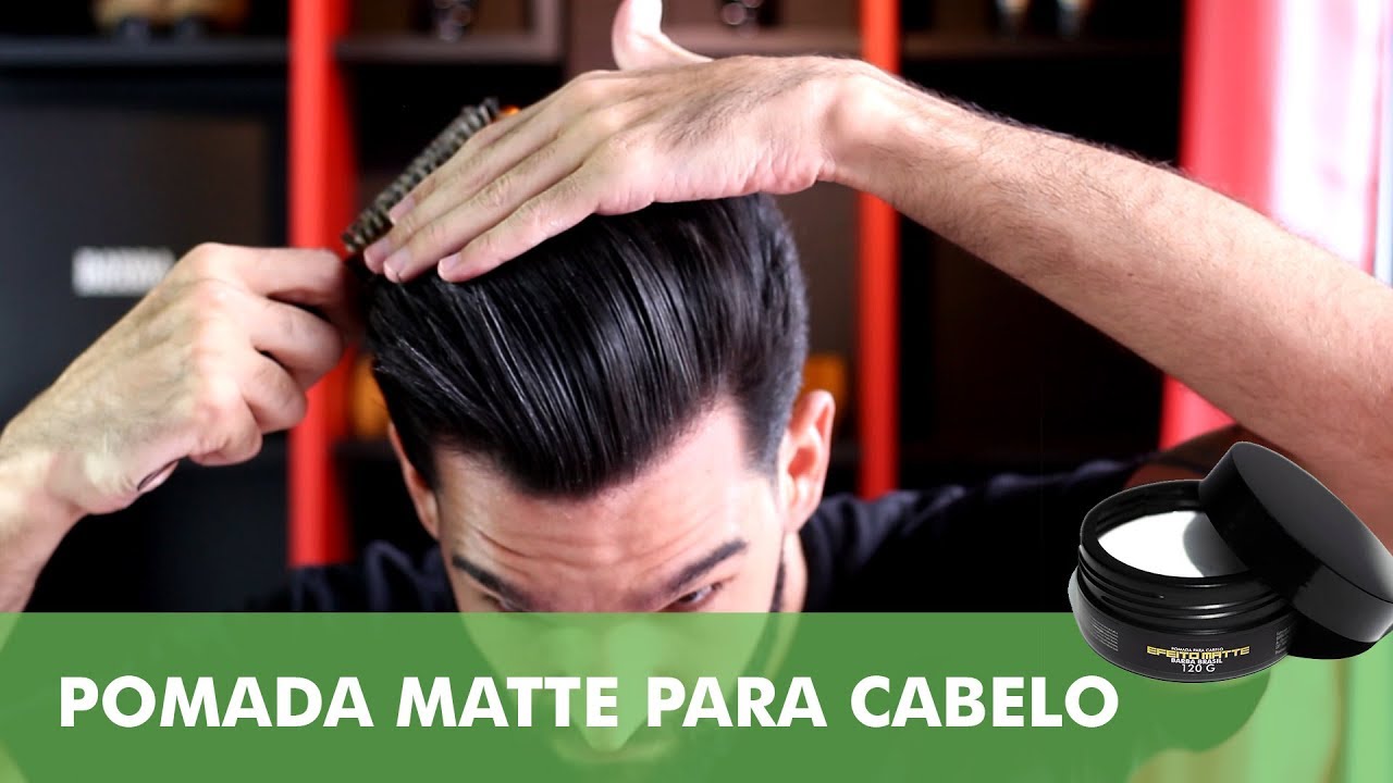 Como usar Pomada matte para Cabelo - BARBA BRASIL