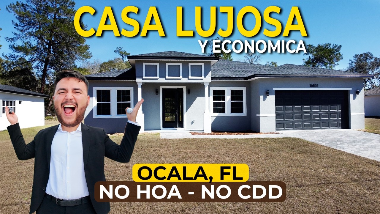 LA CASA DE LUJO MAS BARATA de 2,000 sqft por $335K en Florida