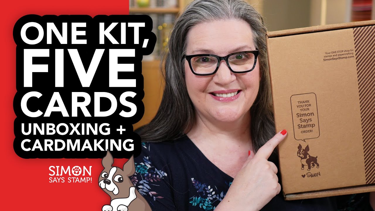 Let's Unbox the Latest Card Kit from @Simon Says Stamp and make FIVE cards!