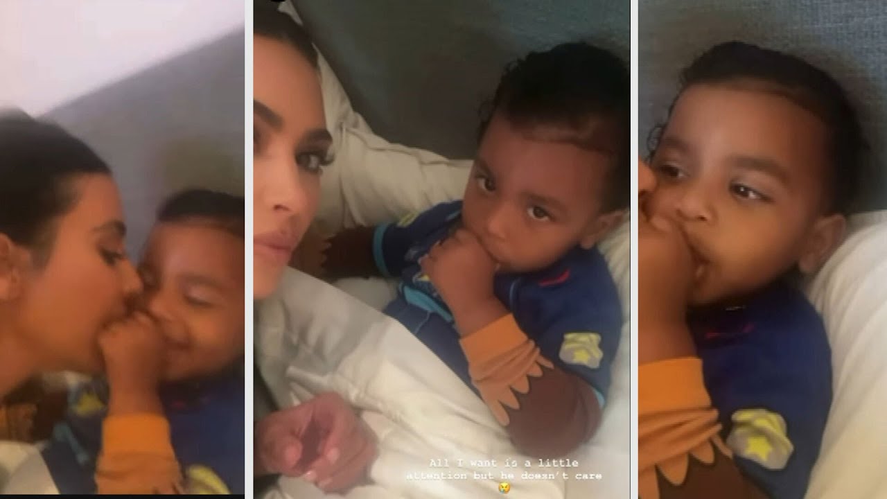 Watch Kim Kardashian's Son Psalm IGNORE Her!
