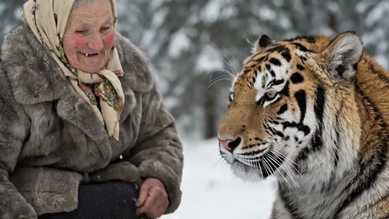 The Fire of Taiga: An 80-Year-Old Woman and the Giant Siberian Tiger at -72°C.