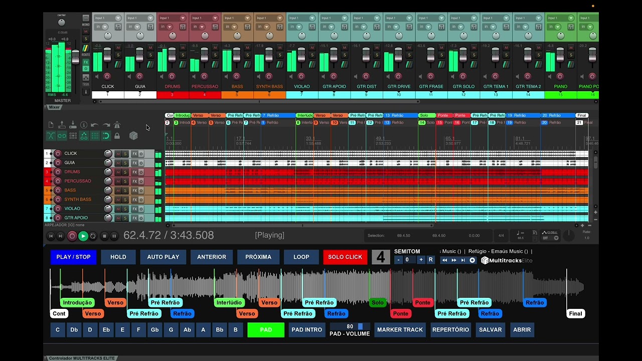 Refúgio - Emaus Music #multitracks #musica #vs #playbacks 