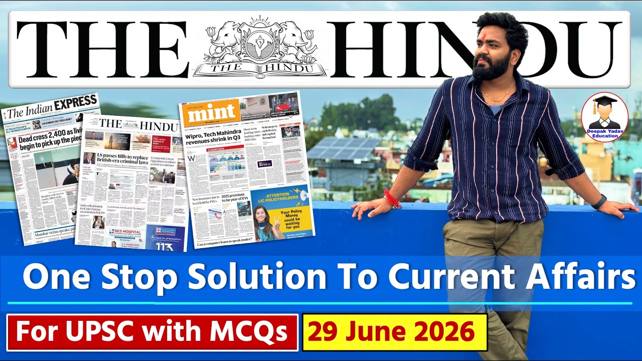 The Hindu Analysis Today | 29 June 2026 | The Hindu Newspaper Analysis | Daily Current Affairs