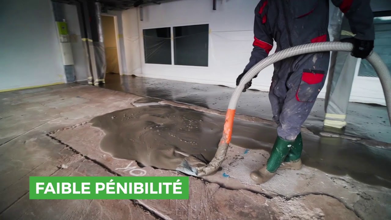 Chape de ravoirage en béton allégé - Aérolithys