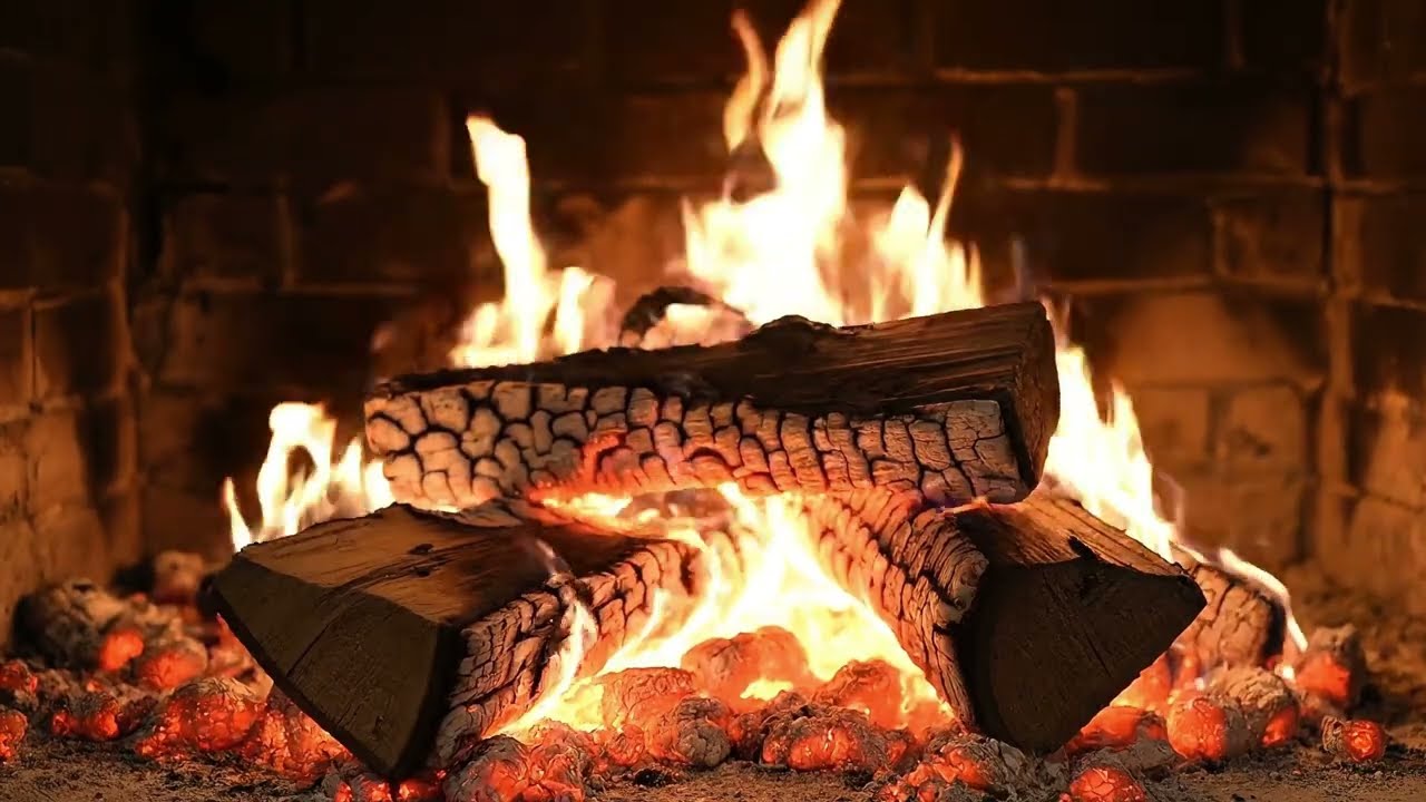 Cozy Fireplace Ambience 1 Hour | Crackling Fire Sound | Warm Relaxing Background