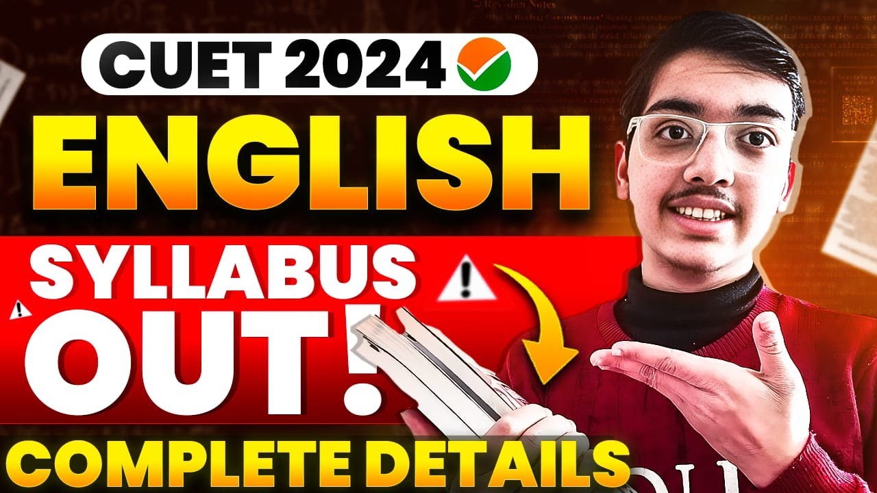 CUET 2025 English Syllabus OUT🔥📚 I Complete Details