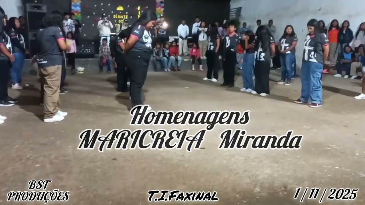 Grupo Diante do Trono  8 anos  . Homenagens MARICREIA .M.  Aldeia Faxinal 