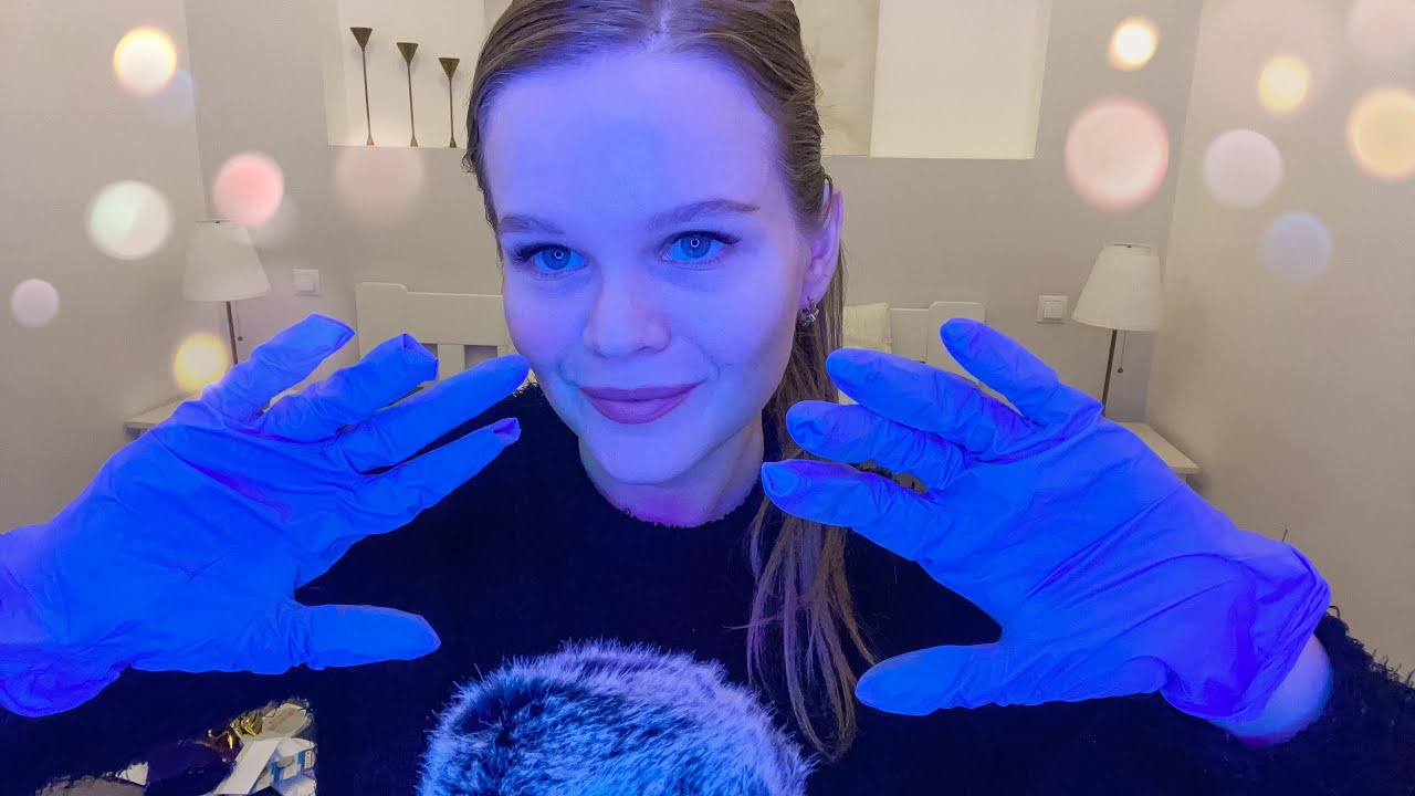 Asmr 🧤 Hand Movements in Gloves and Inaudible Whispering