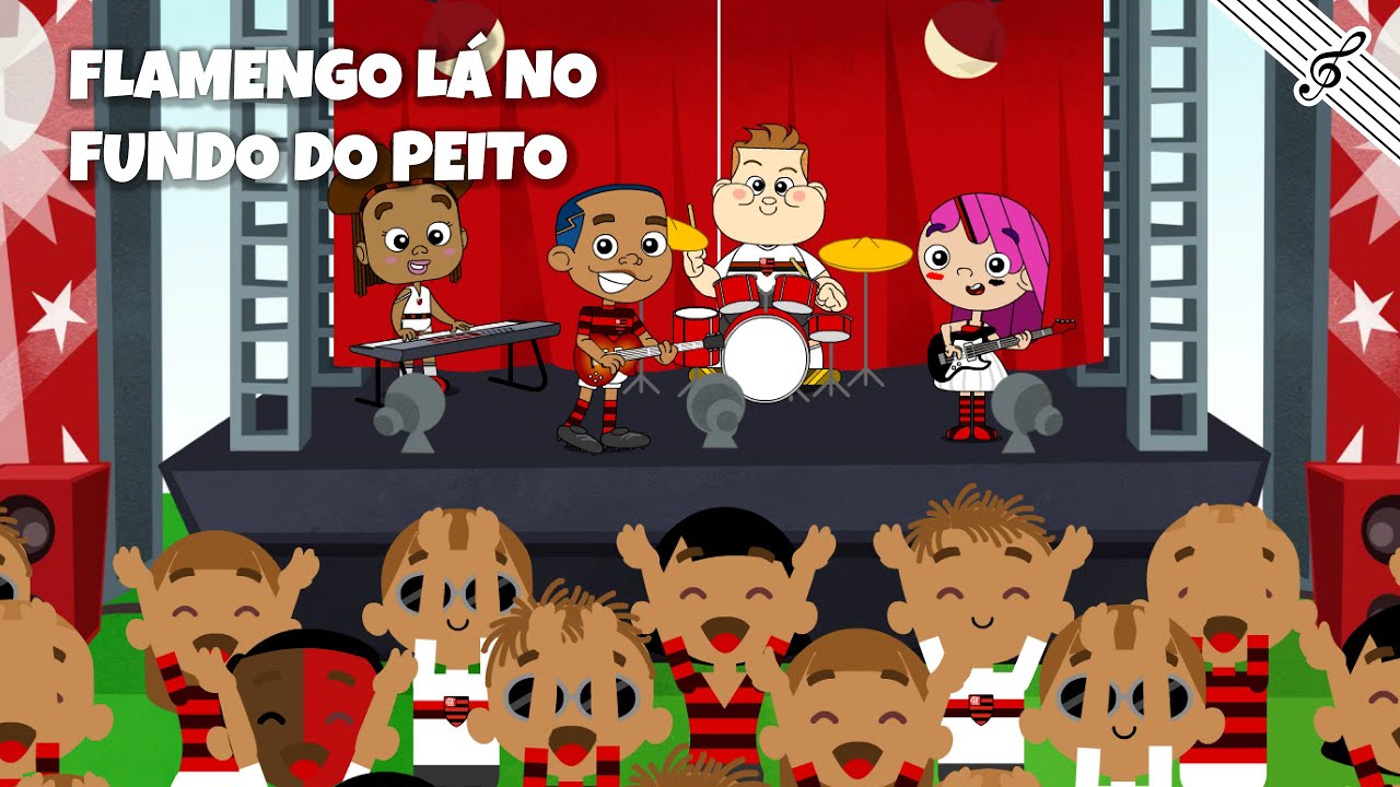 Flamengo lá no fundo do peito - Versão cifrada (Desenho animado infantil)