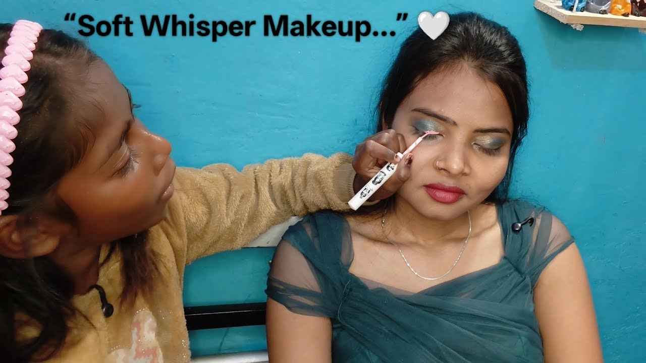 Soft Whisper Makeup & Hair ASMR by bharti.. ✨ Pure Relaxation with Gentle Whispers 💄🎀