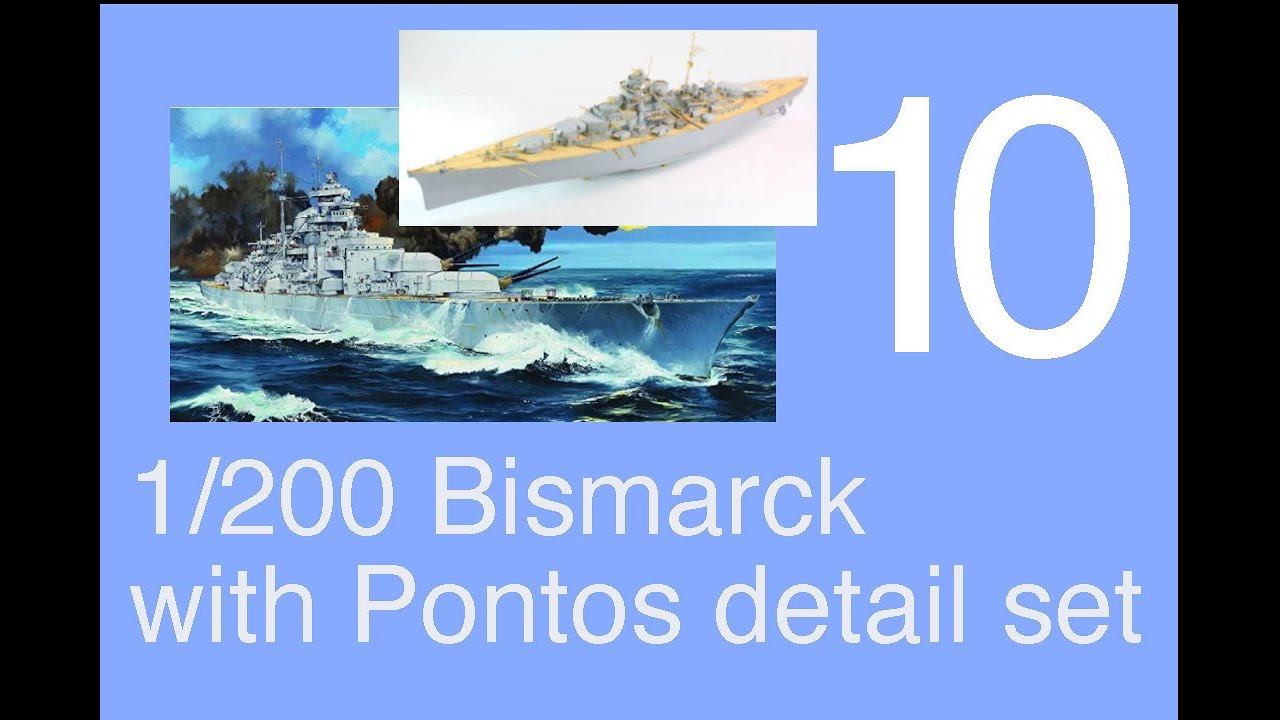 Trumpeter 1/200 DKM Bismarck Full build with Pontos detail set Part 10