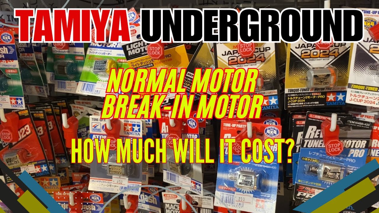 Tamiya Mini 4WD - Motor Shopping at TAMIYA UNDERGROUND (Normal & Break-in Motors)