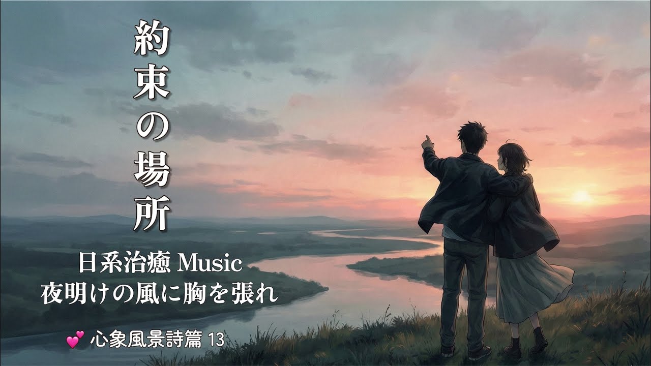 💕日系朝陽治癒BGM《約束の場所 約定之地》夜明けの風に胸を張れ‧在黎明風中挺起胸膛｜豎屏中字