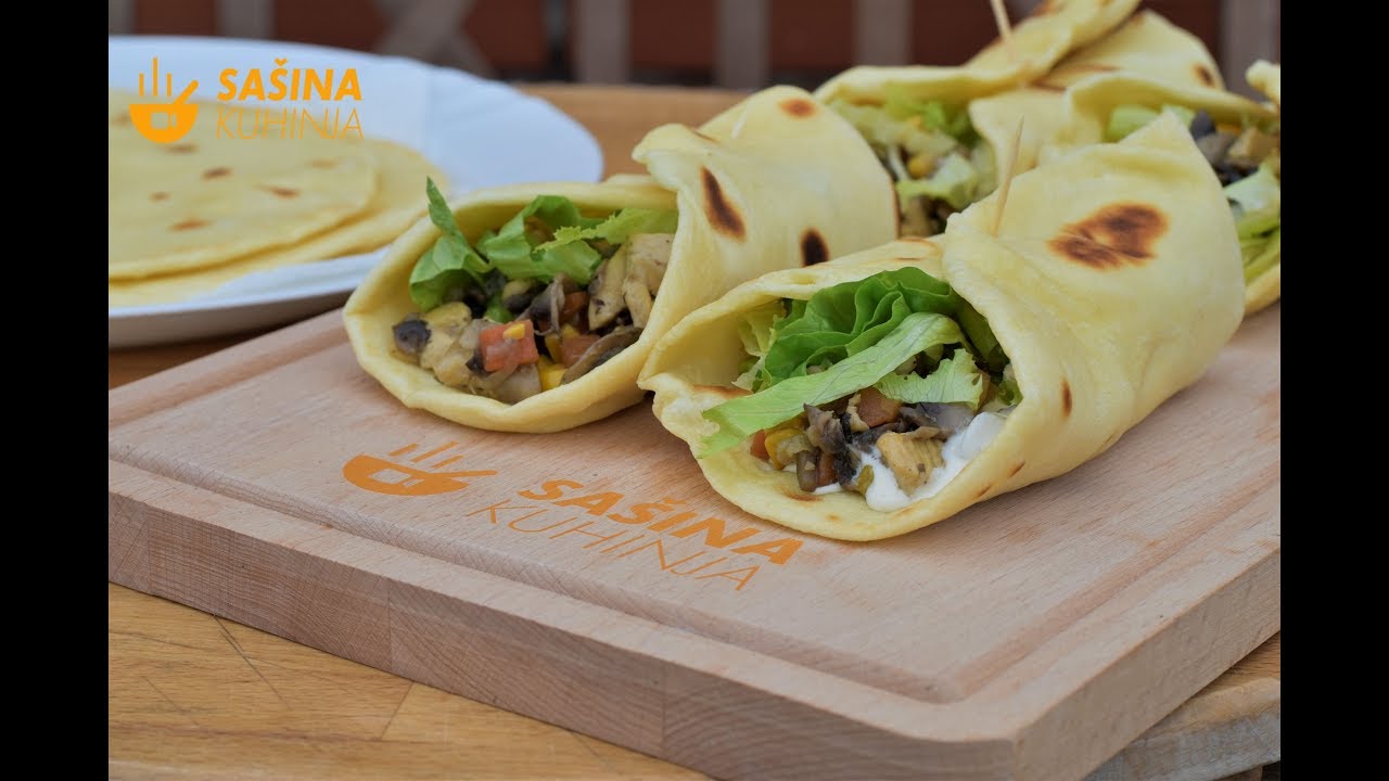 Tortilje umak piletina povrće - Sašina kuhinja