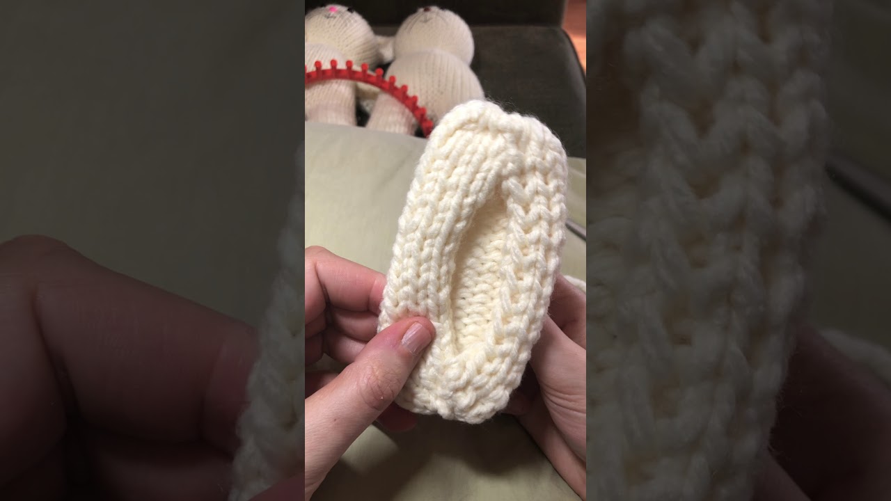 Loom knitting bunny