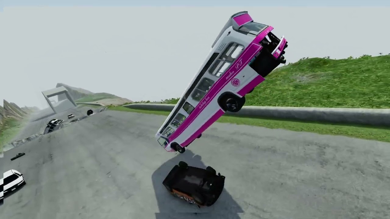 Cars vs tunnel #beamngdrive