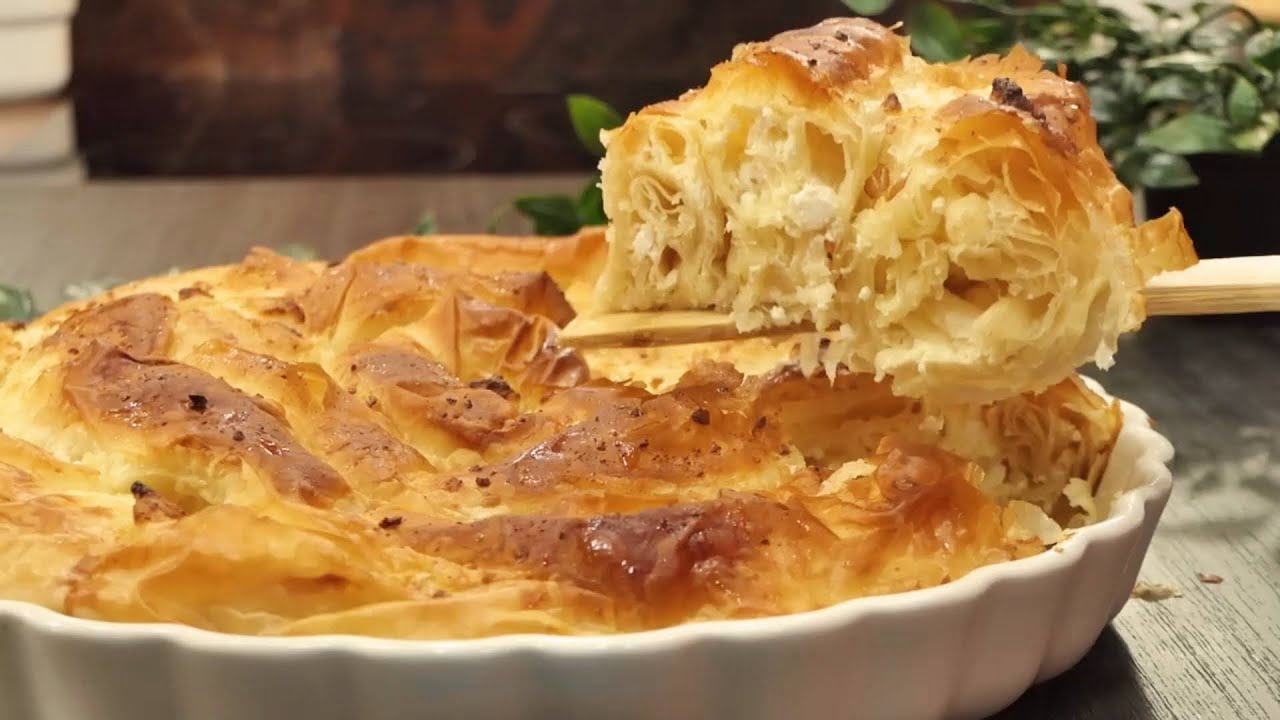 Рецепт от моей бабушки! Моей семье очень нравится этот вкусный рецепт завтрака из теста фило.