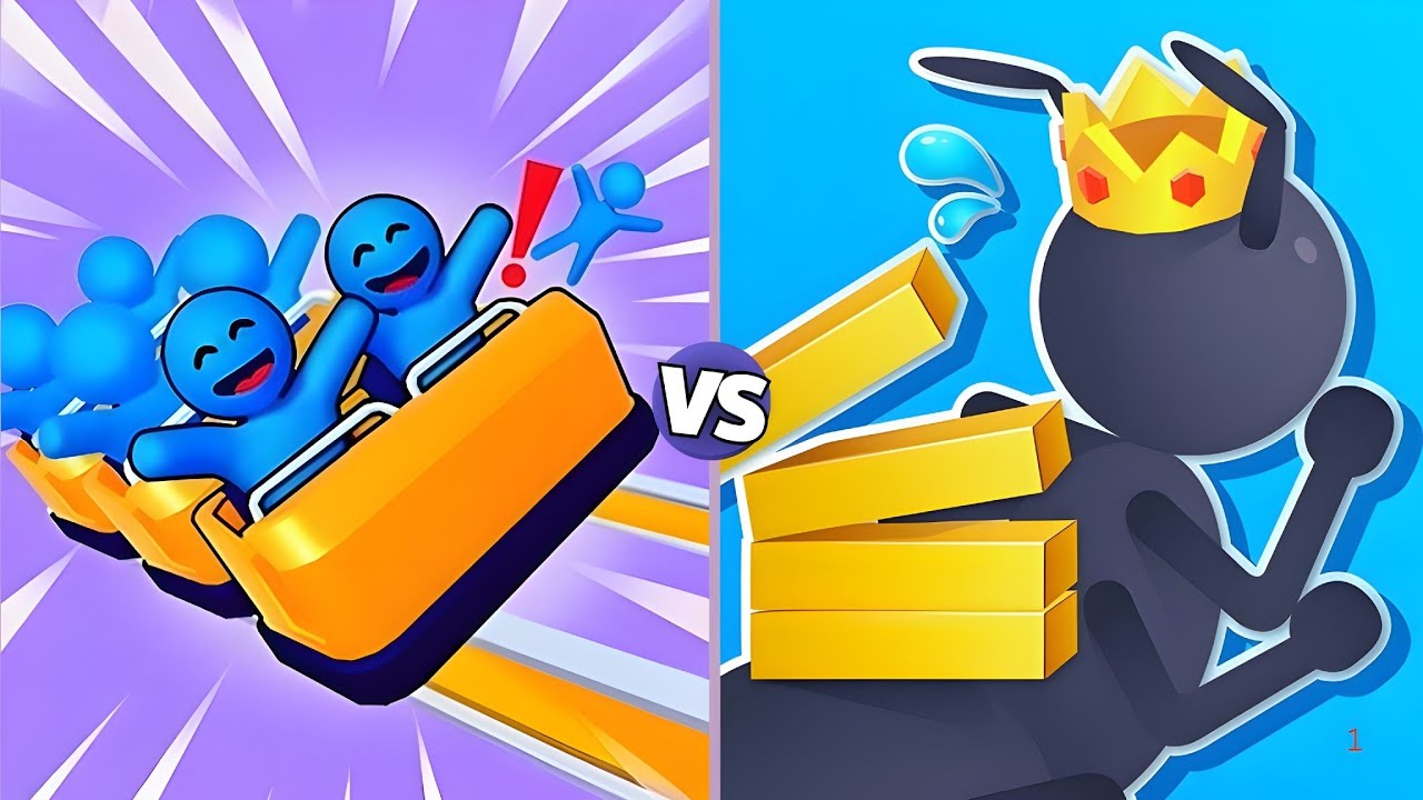 Runner Coaster 🎢 vs Tiny Run 3D | All Level - Android”iOS”Gameplay