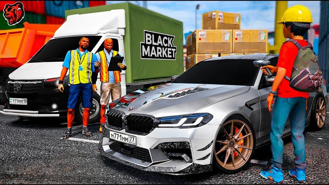 УСТРОИЛСЯ КУРЬЕРОМ В ПВЗ НА КРУТОЙ ТАЧКЕ! ЗАРАБОТАЛ НА BMW M5 F90 ДОСТАВЛЯЯ ТОВАР! BLACK RUSSIA