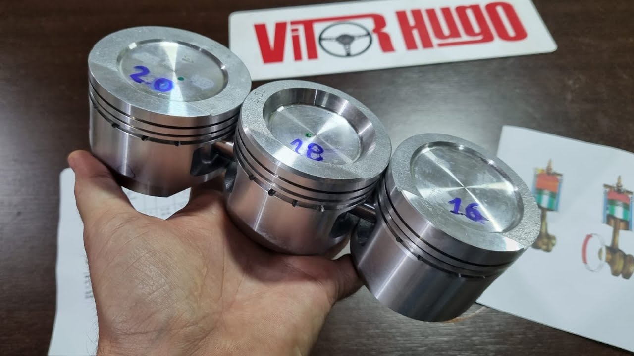Diferenças PISTÕES motor AP 1.6 1.8 e 2.0