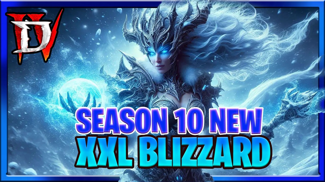 Diablo 4 Сезон 10 *Новое руководство по сборке BLIZZARD XXL: БЕЗ ЛЕДЯНЫХ ШИПОВ Волшебница Blizzar...
