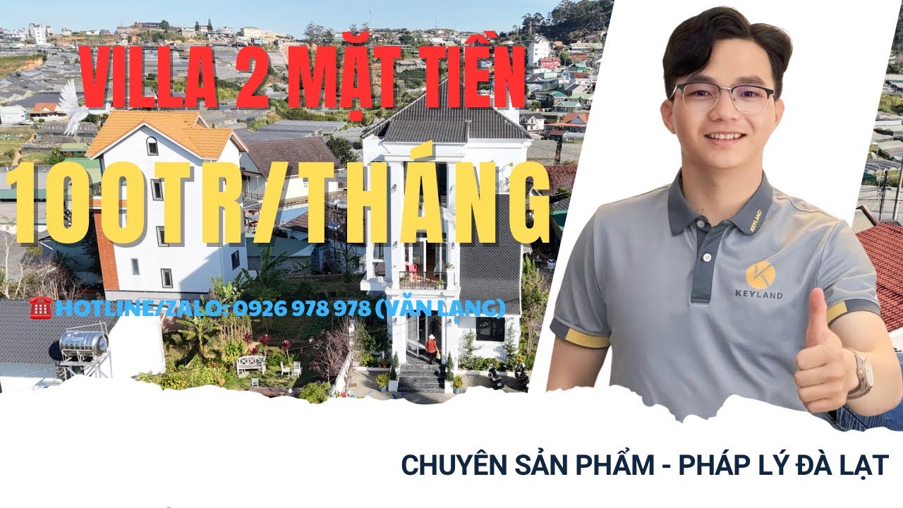 ✅VILLA GÓC 2 MẶT TIỀN THOÁNG - KINH DOANH TỐT (THU NHẬP LÊN ĐẾN 100TR/THÁNG) 👉 PHÁP LÝ RÕ RÀNG