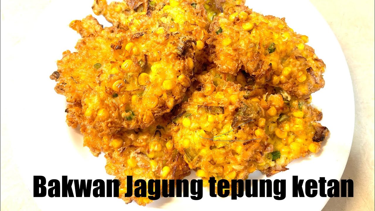 Corn Fritters with glutinous rice flour 🌽
