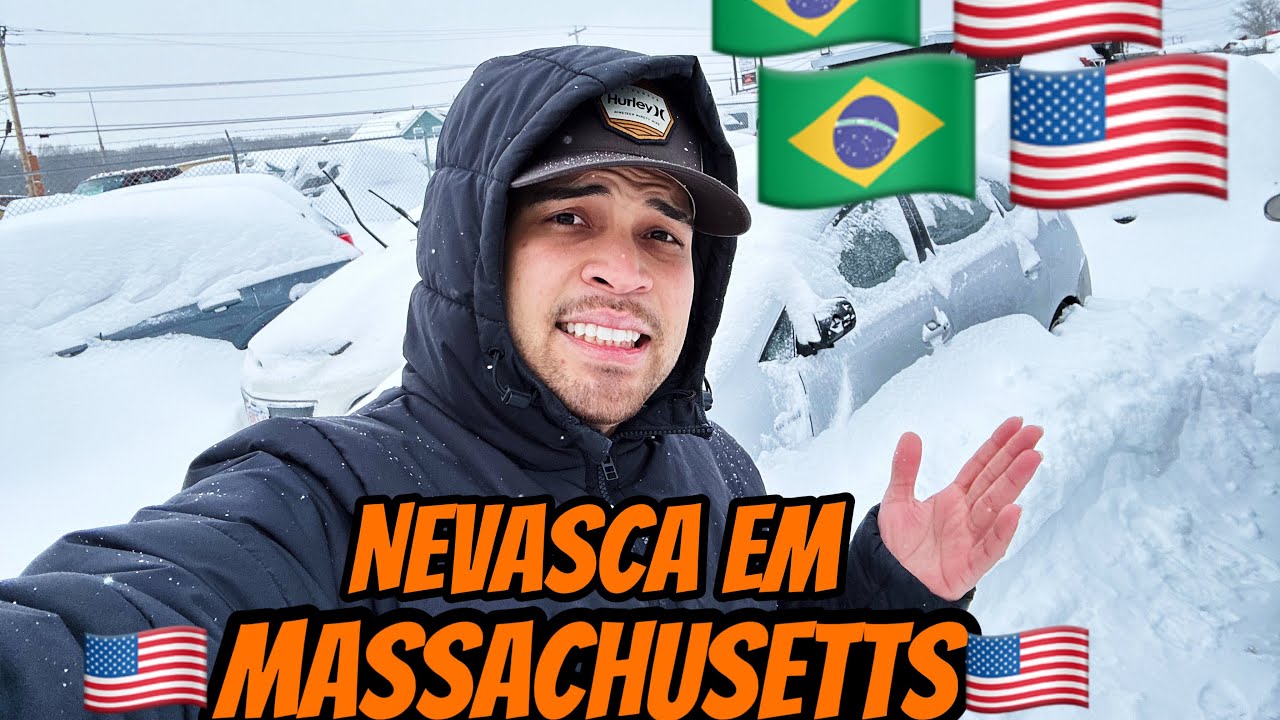 Nevasca em Massachusetts 🇺🇸🇧🇷#brasil #euabrasil #brasileirão #euamodeus #brasileironaespanha #ouro 