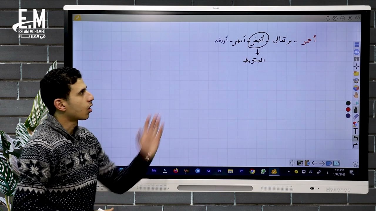 الصف الثانى الثانوى - شرح الانفراج الزاوى والانحراف المتوسط و قوة التفريق اللونى