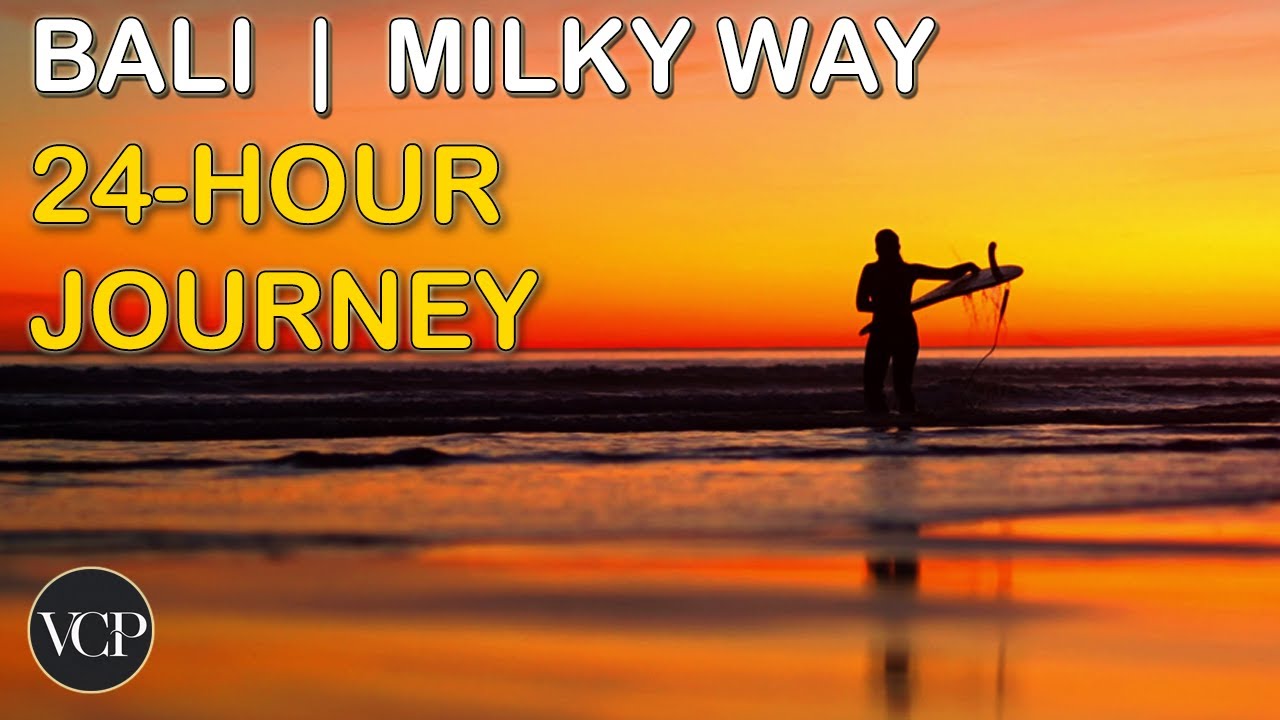 Bali Day & Night Cycle: Ocean Sunset, Milky Way & Sunrise Journey | 4K Deep Focus