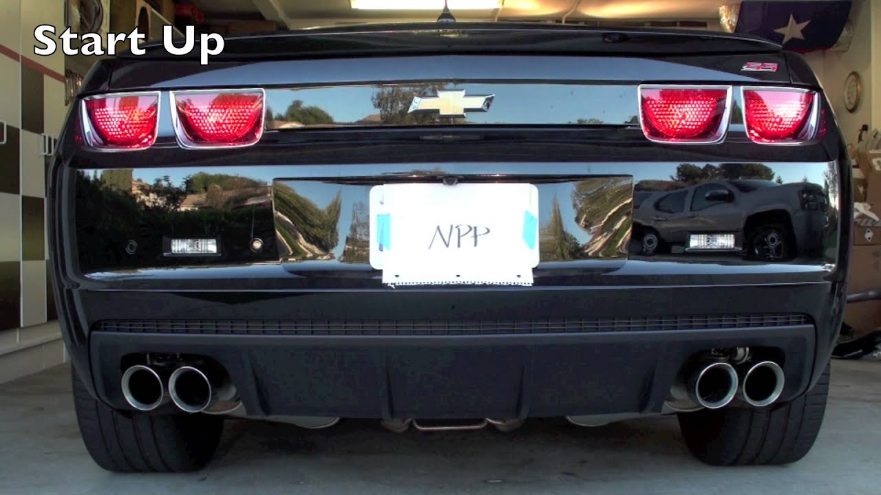 Camaro SS - Stock vs. Open NPP Exhaust