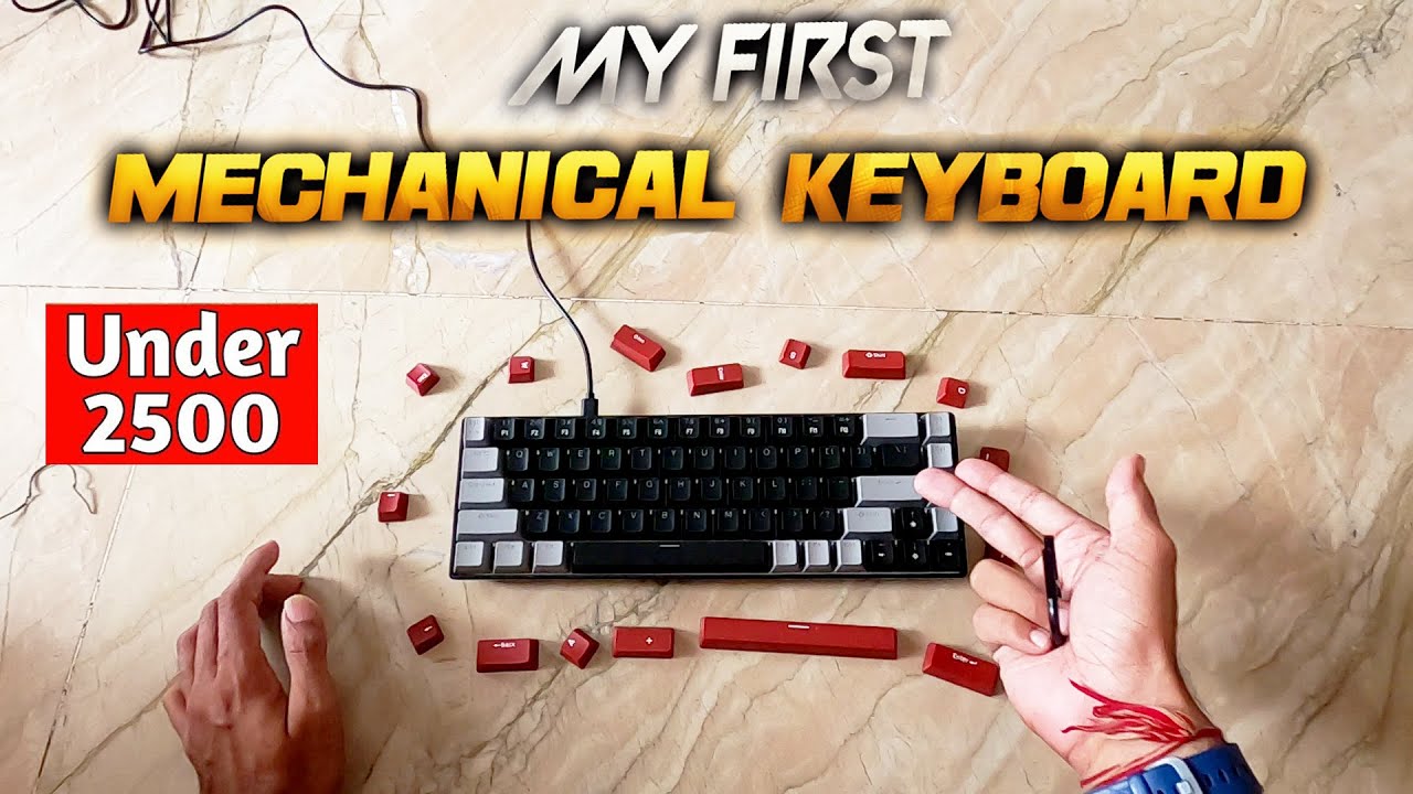 Best Mechanical Office Gaming Keyboard under 2200- MageGee Portable 60% MK-Box LED Mini Wired