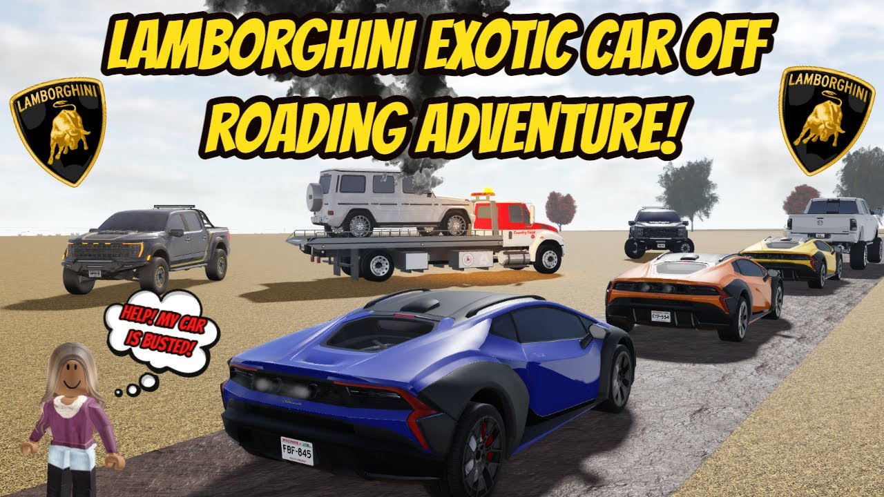 Greenville, Wisc Roblox l Lamborghini Exotic Car Off Roading Trip Update Roleplay
