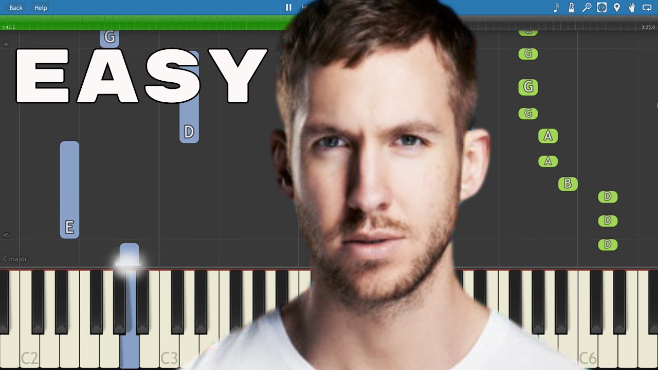 How to play My Way - EASY Piano Tutorial - Calvin Harris