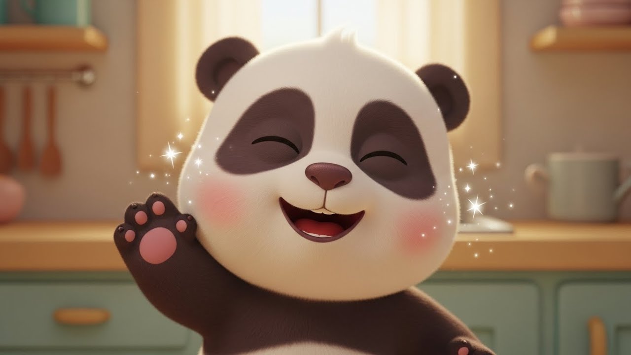 Завтрак танец маленькой панды «Ням-ням» 🐼🥣💃 | Мультфильм для детей и весёлые приключения