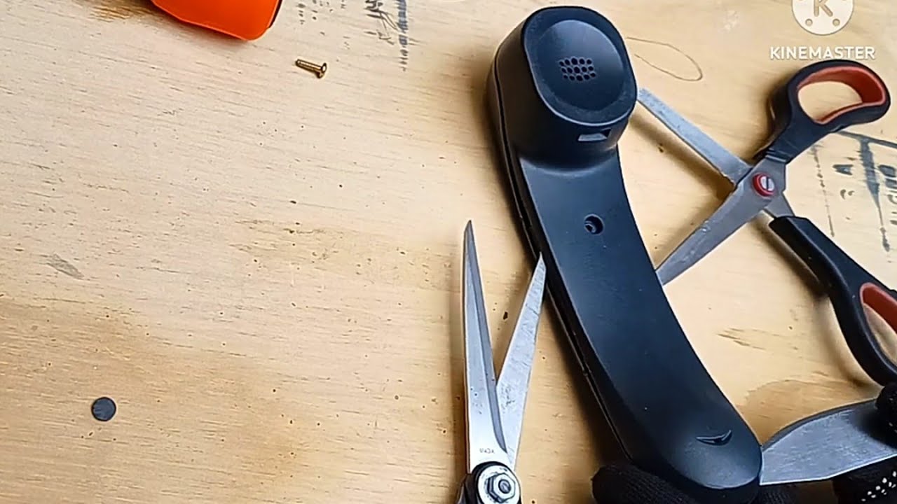 Como abrir un teléfono auricular de teléfono fijo, muy muy difícil uuuuuffff pero ya me escuchan