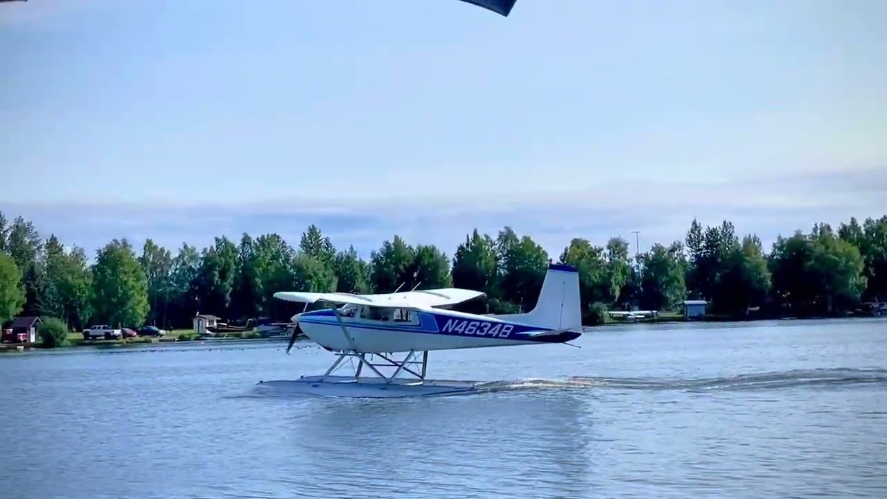 Lake Hood - the biggest seaplane general aviation base in the world.