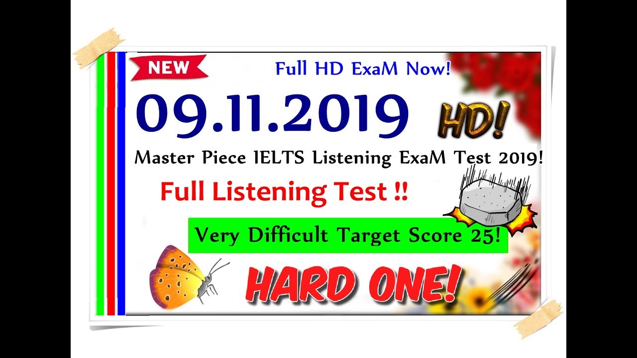 IELTS LISTENING PRACTICE TEST 2019 WITH ANSWERS | 09.11.2019