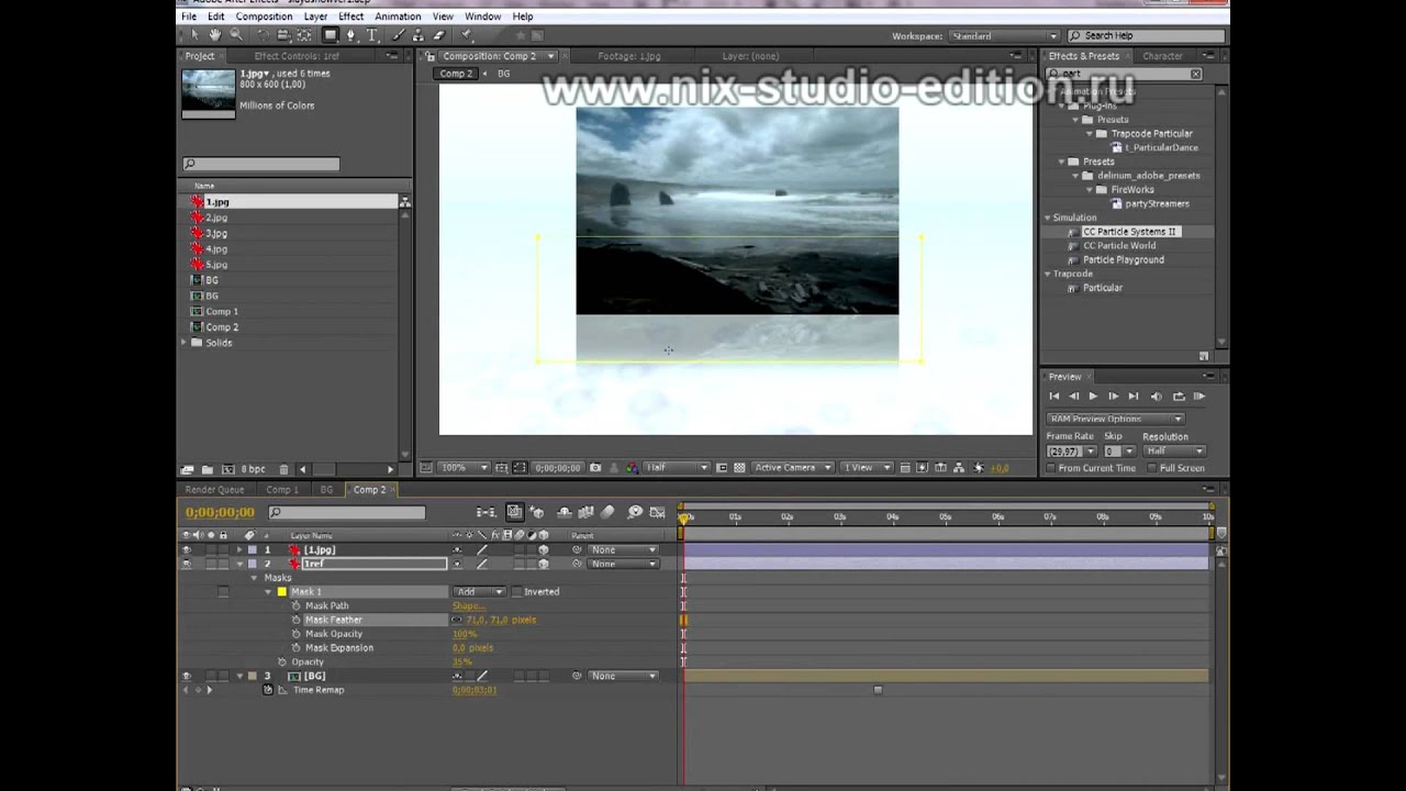 Создание 3д слайдшоу в AE [3d slideshow in After Effects]