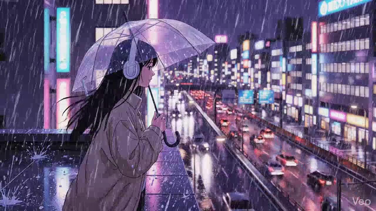 Rainy Night in Tokyo 🌧️ Lofi Beats for Study & Work