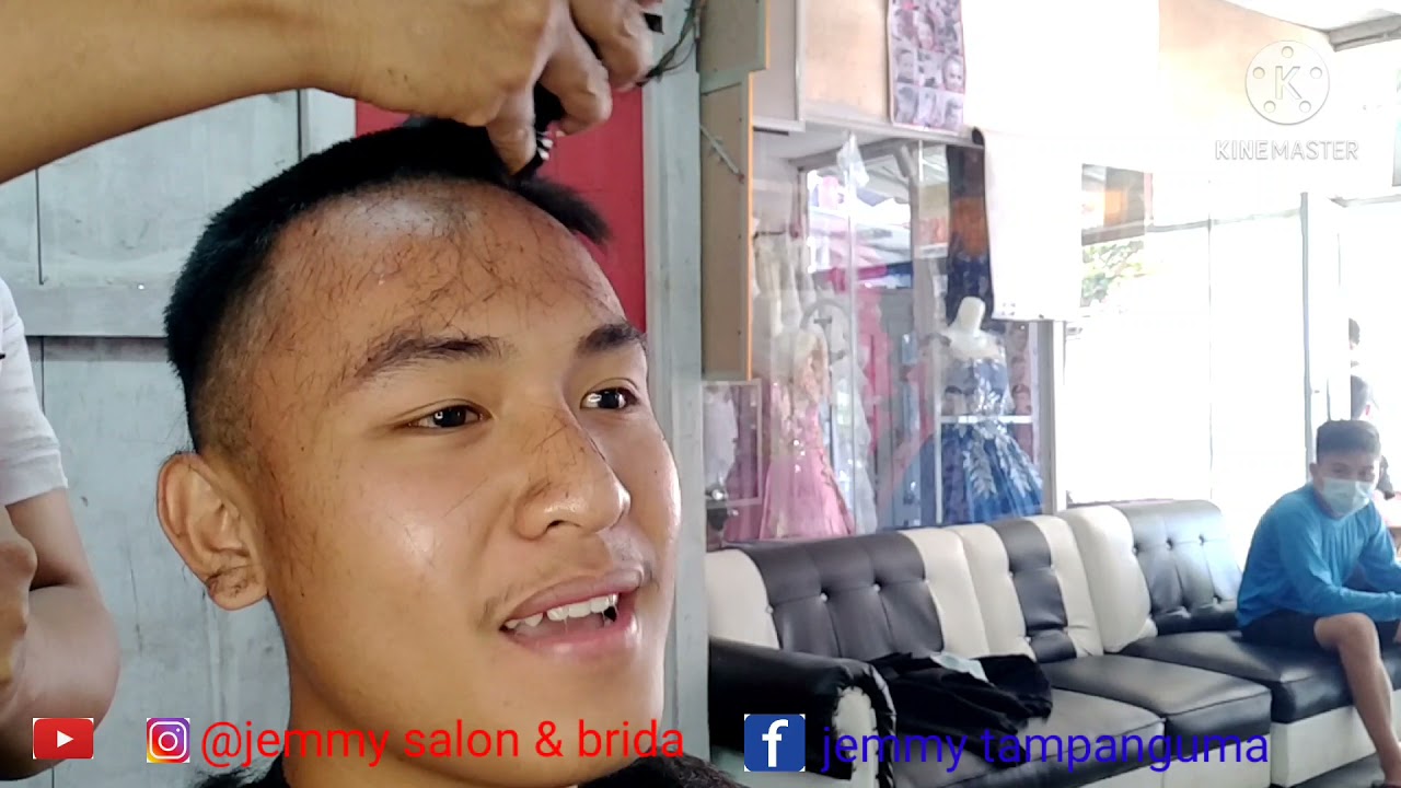 cowok kumel potong/l gunting rambut botak...#cara potong rambut model buzz/cepak paling gampang