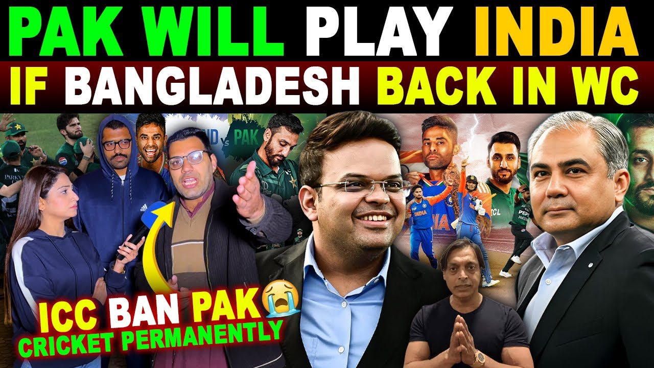 PAK🇵🇰 WILL PLAY IND🇮🇳 IF BANGLADESH IS BROUGHT BACK IN T20 WC 2026 | PAK PUBLIC REACTION