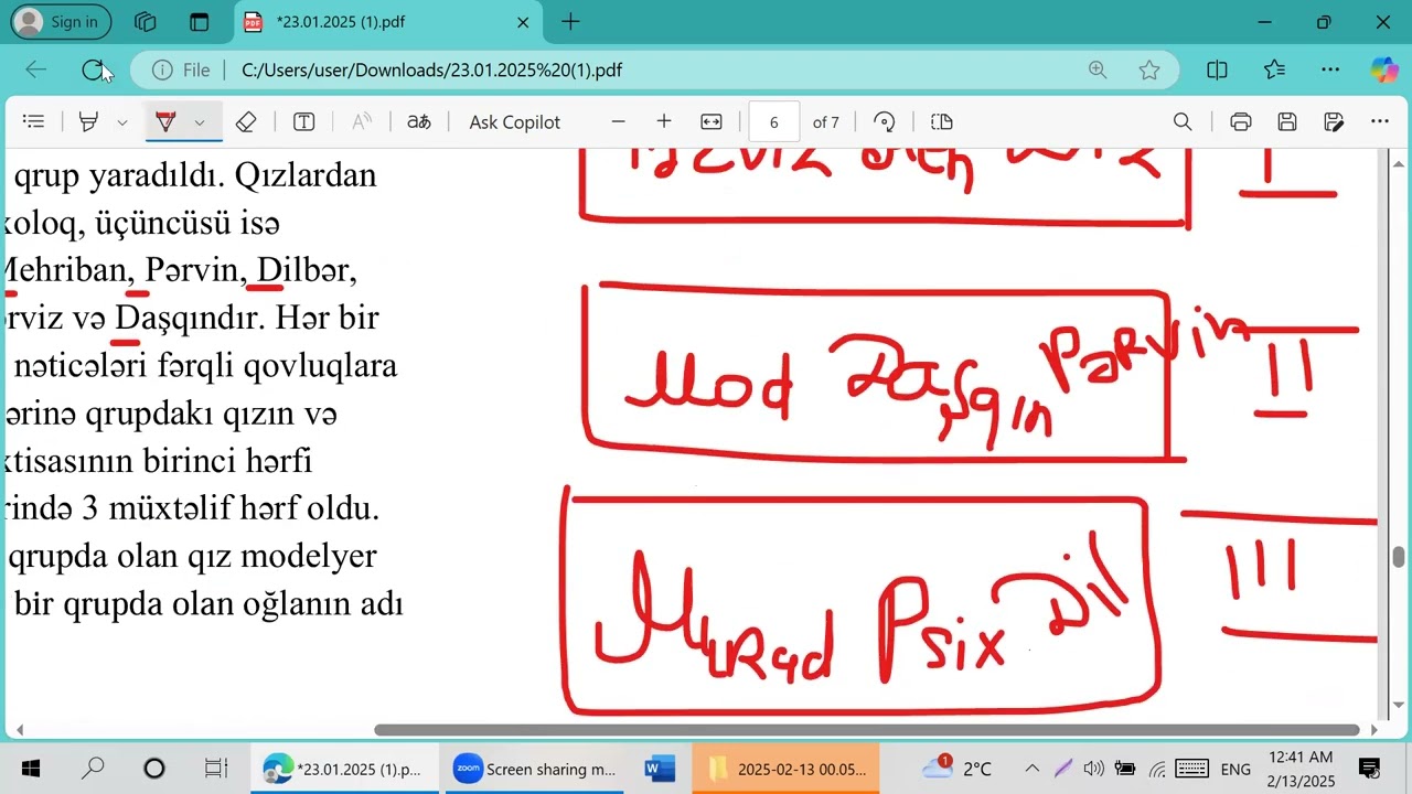 23 yanvar 2025 qəbul. Məntiq! BA/BB, Part II!