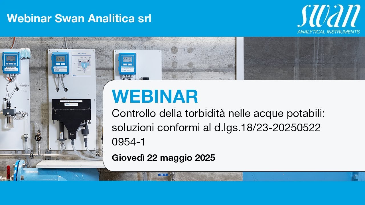 Controllo della torbidità nelle acque potabili: soluzioni conformi al d.lgs. 18/23 (webinar)