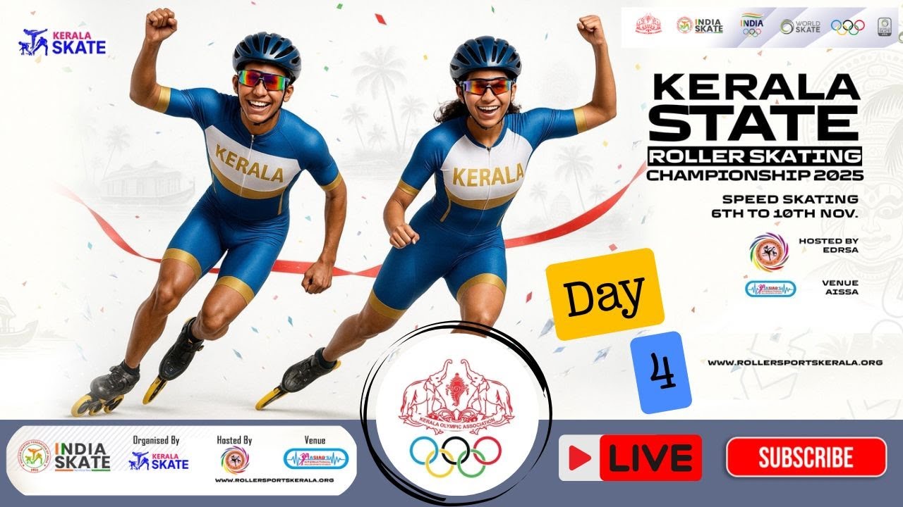 LIVE | DAY 4 | KERALA STATE ROLLER SKATING CHAMPIONSHIP 2025 | AISSA, Perumbavoor